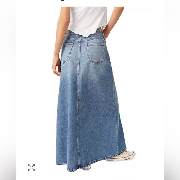 We The Free Come As You Are Denim Maxi Skirt NWT size 4 - Picture 13 of 13
